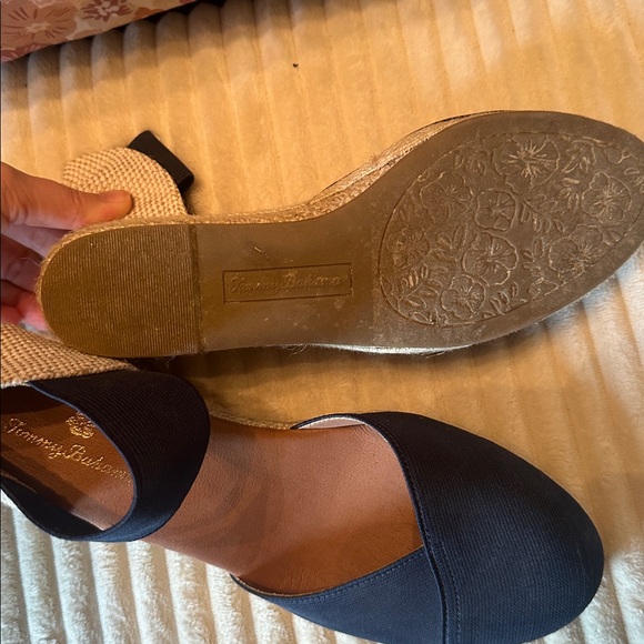 Navy Wedge Espadrilles - Picture 3 of 4